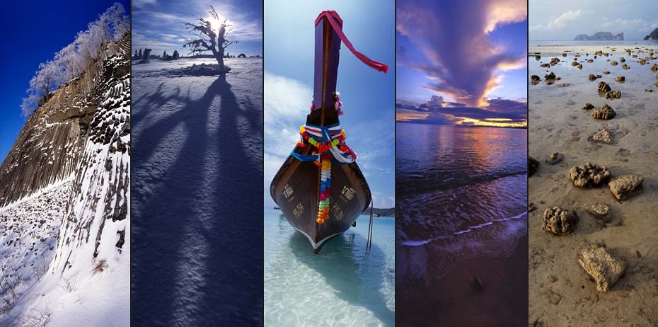 �echy - Lu�ick� hory, Zlat� vrch / Krkono�e, Li��� h�ebem / Thajsko - Ko Phi Phi / Samui /  Phi Phi